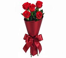 Букет 5 Красных роз Эдлесс Лав в Саратовской