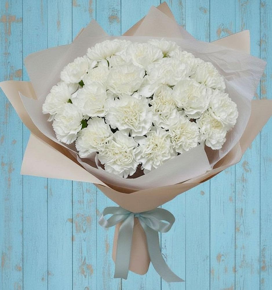 Букет цветов из: Гвоздики в Саратовской