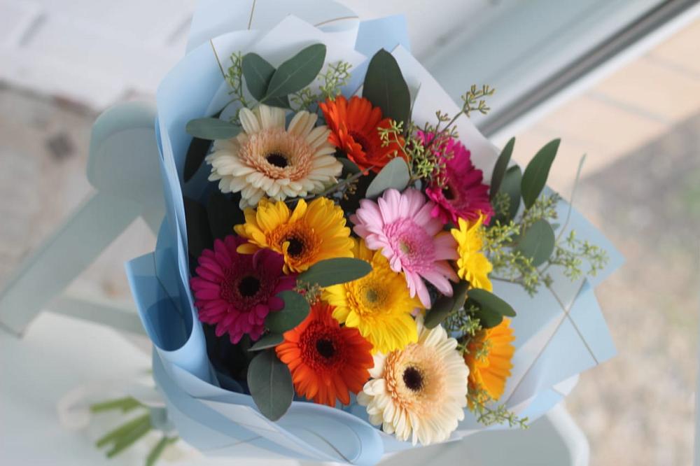 Букет цветов из: Герберы в Саратовской