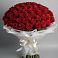 Букет 101 Красная роза Блэк Мэджик в Саратовской