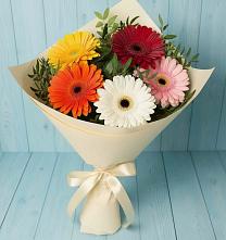 Букет цветов из:  Герберы в Саратовской