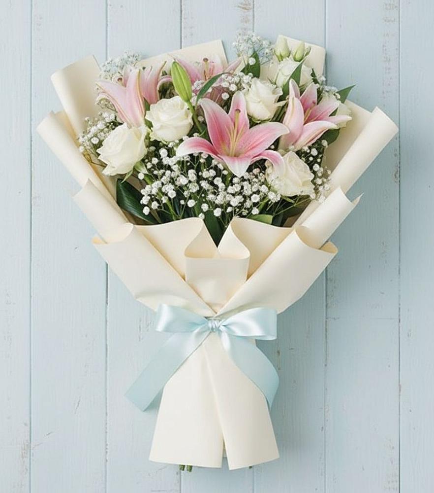 Букет цветов из: Лилии в Саратовской