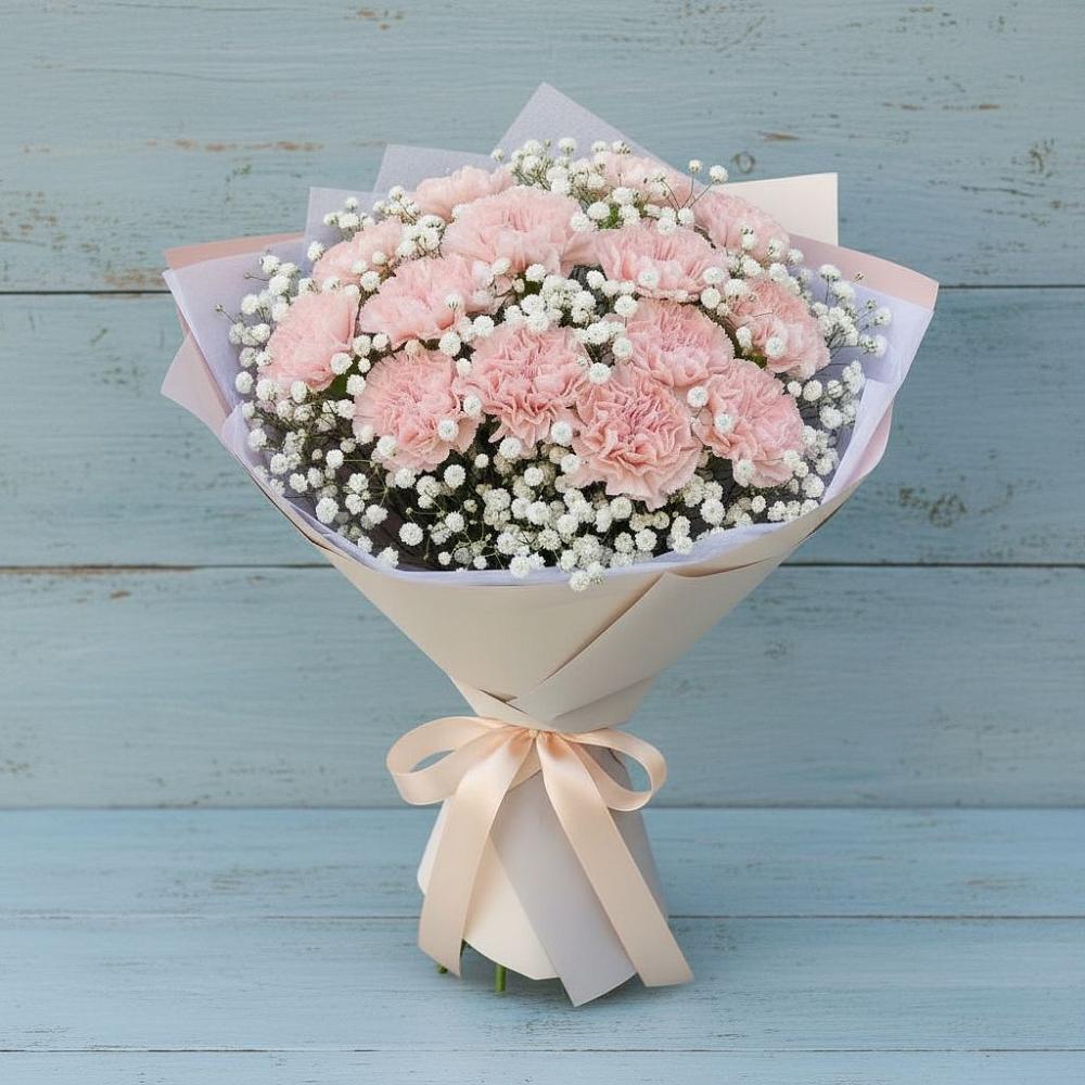 Букет цветов из: Гвоздики в Саратовской