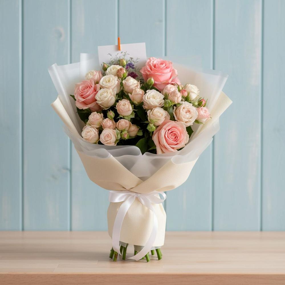 Букет цветов из: Розы в Саратовской