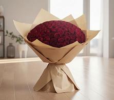 Букет 101 Красная роза в Саратовской