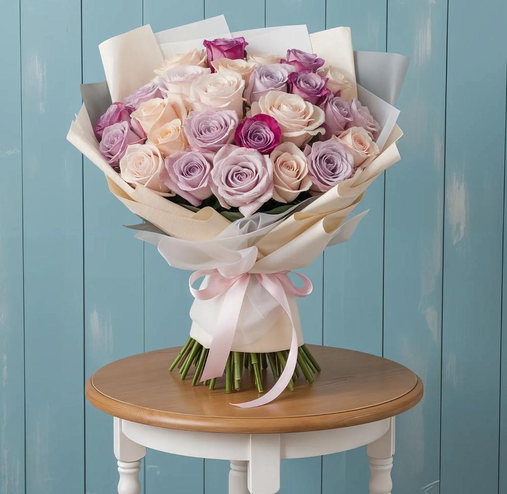 Букет цветов из: Розы в Саратовской