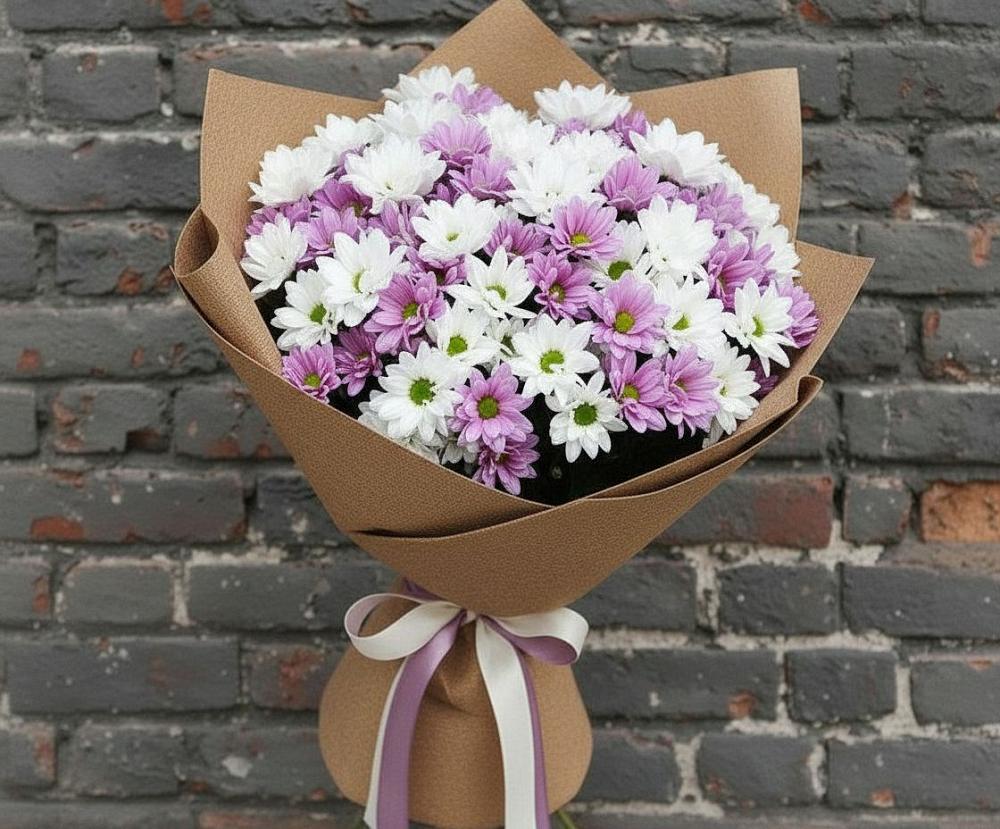 Букет цветов из: Хризантемы в Саратовской