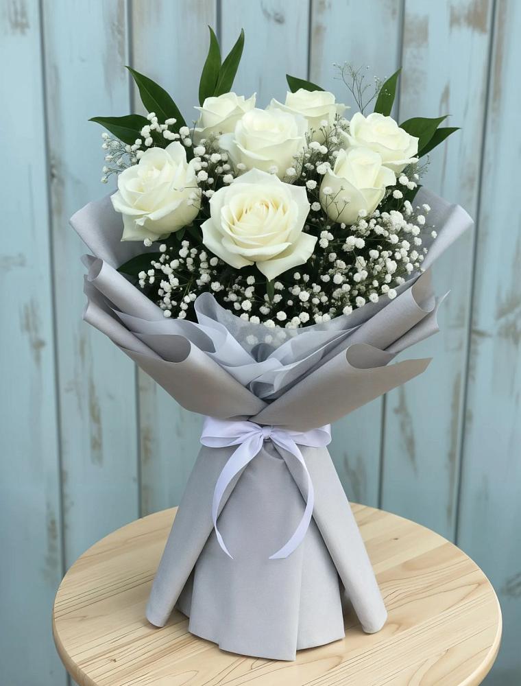 Букет цветов из: Розы в Саратовской