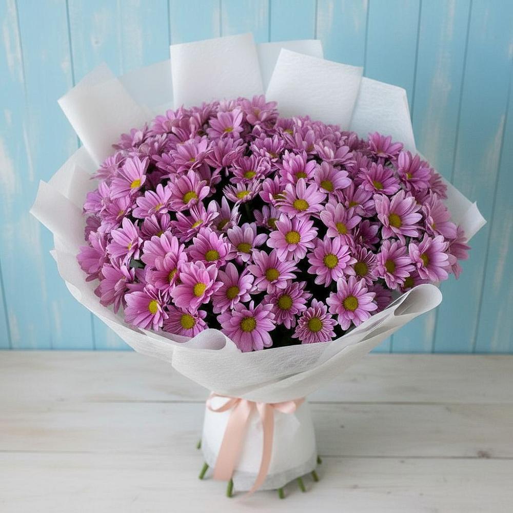 Букет цветов из: Хризантемы в Саратовской