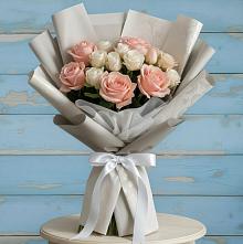 Букет цветов из:  Розы #REPLACE_PRED# Саратовской