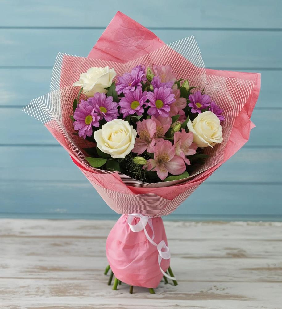 Букет цветов из: Герберы в Саратовской