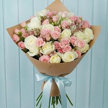 Букет цветов из:  Розы в Саратовской